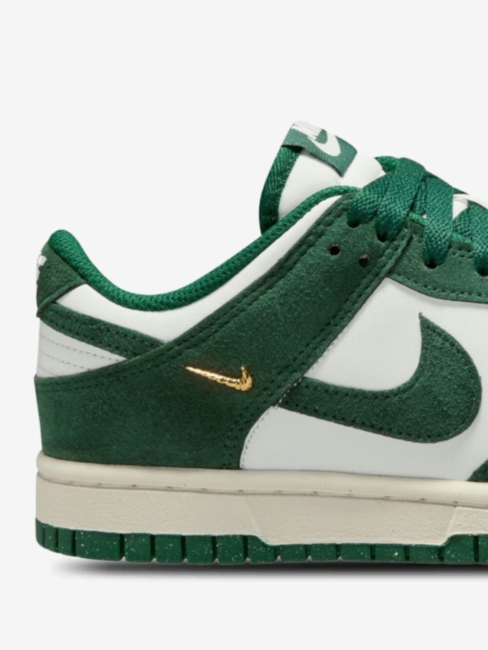 Nike Dunk Low Gorge Green Gold Mini Swoosh - Picture 6 of 8
